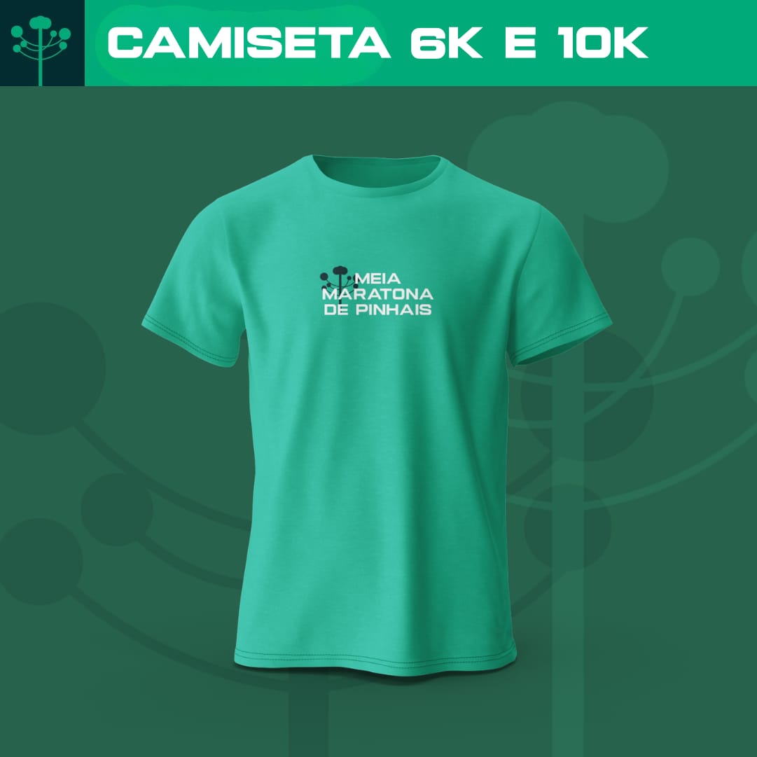 Camiseta oficial 6K e 10K